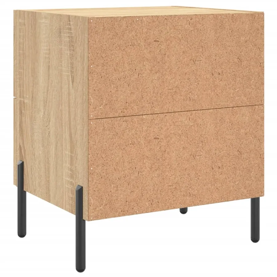 Table de chevet chêne sonoma 40x35x47,5 cm bois d’ingénierie - 8