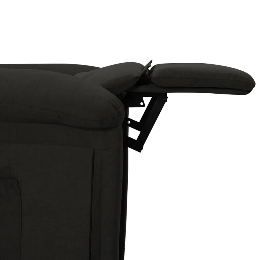 Fauteuil inclinable électrique Noir Tissu - 7