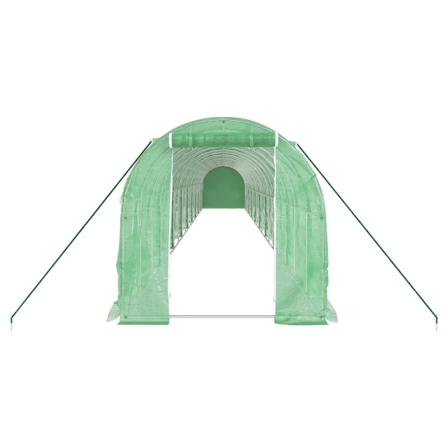 Serre avec cadre en acier vert 36 m² 18x2x2 m - 4