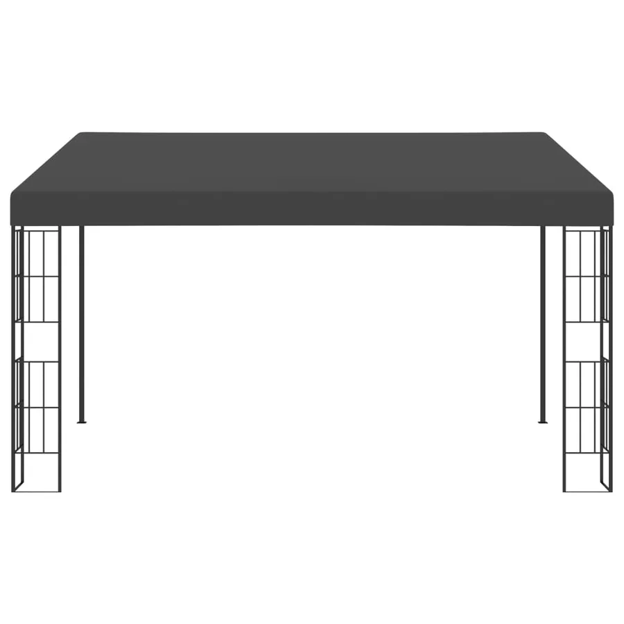 Belvédère mural 3x4 m Anthracite Tissu - 2