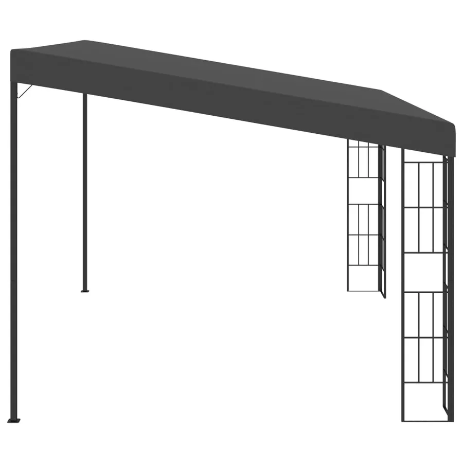 Belvédère mural 3x4 m Anthracite Tissu - 3