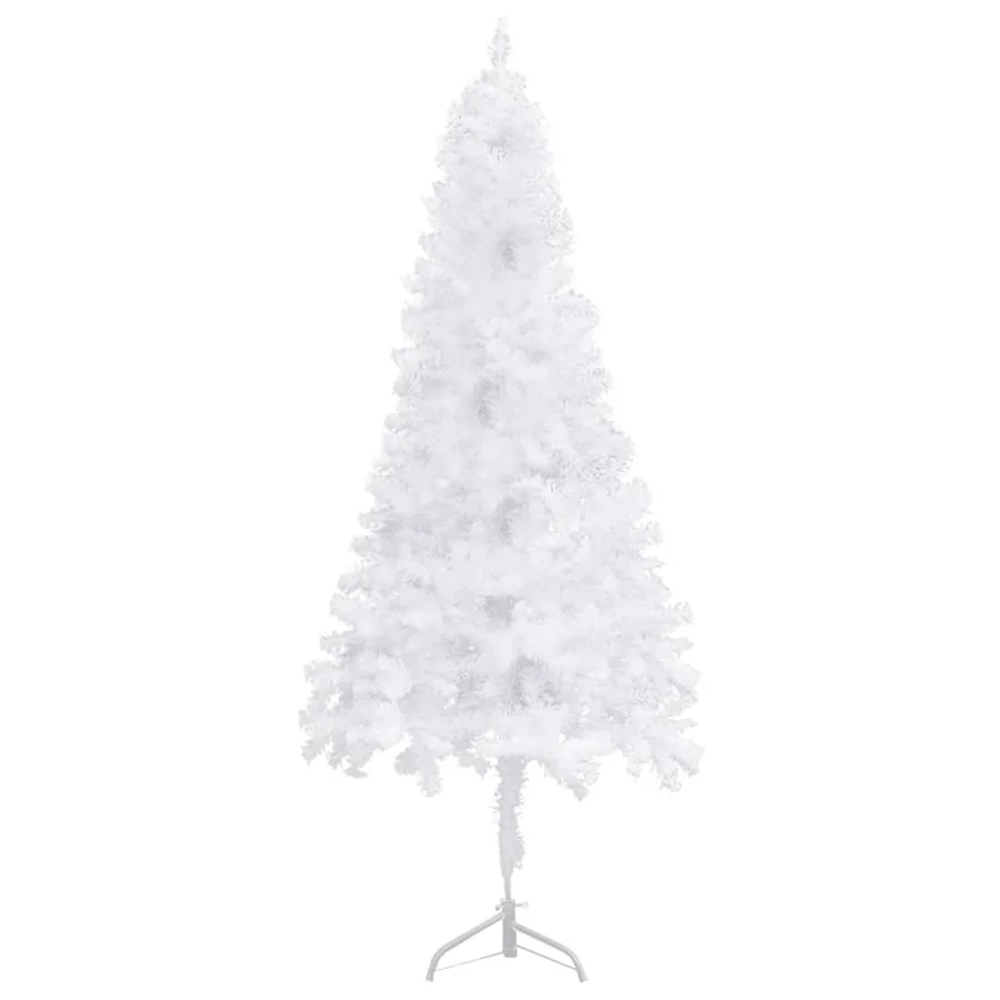 Sapin de Noël artificiel d'angle Blanc 240 cm PVC - 3