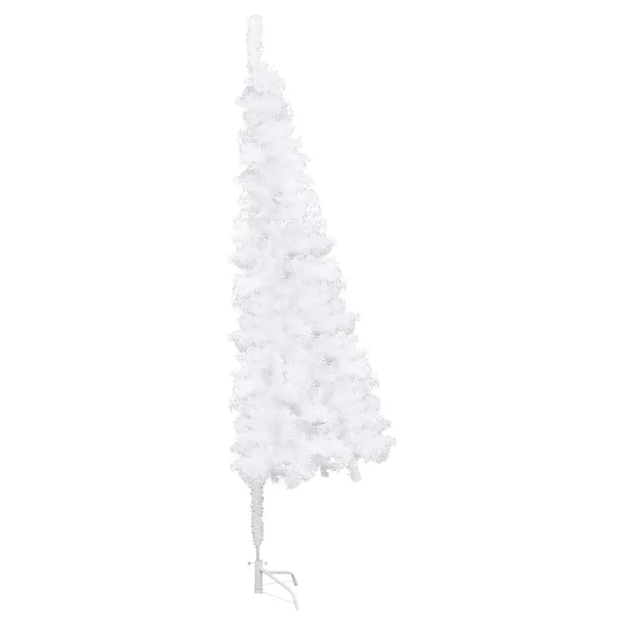 Sapin de Noël artificiel d'angle Blanc 240 cm PVC - 4