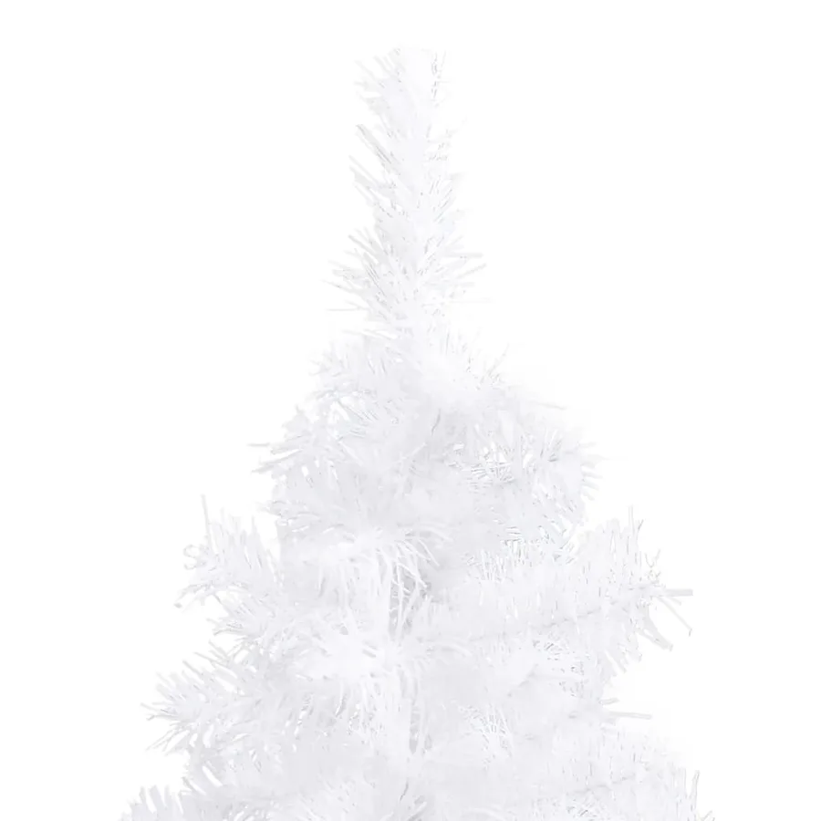Sapin de Noël artificiel d'angle Blanc 240 cm PVC - 6