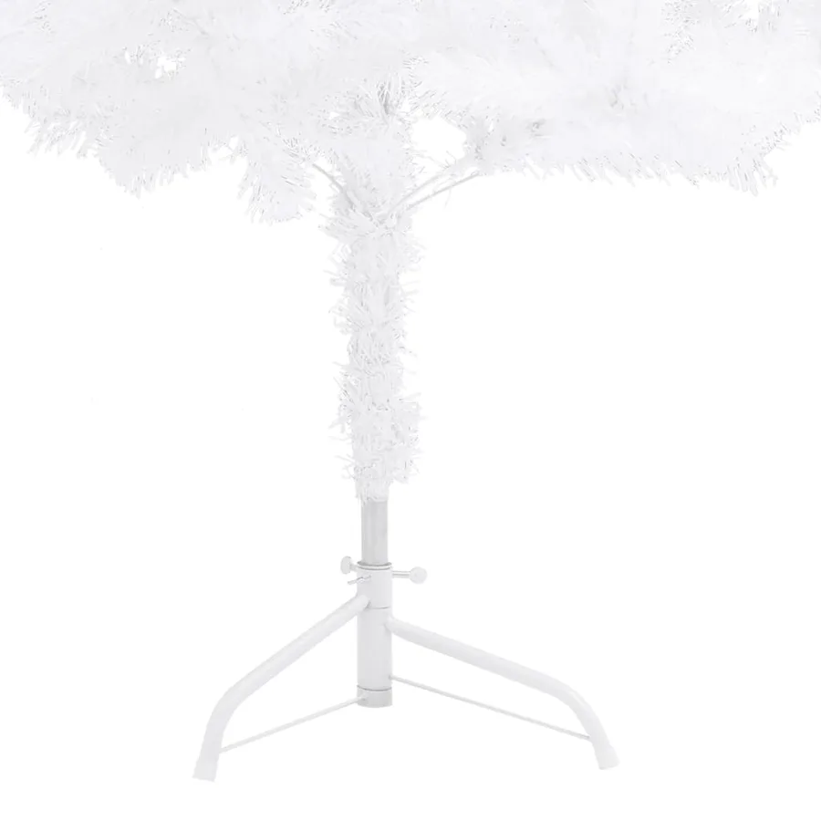 Sapin de Noël artificiel d'angle Blanc 240 cm PVC - 7
