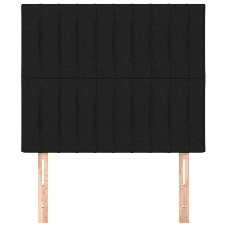 Tête de lit Noir 100x5x118/128 cm Tissu - 3