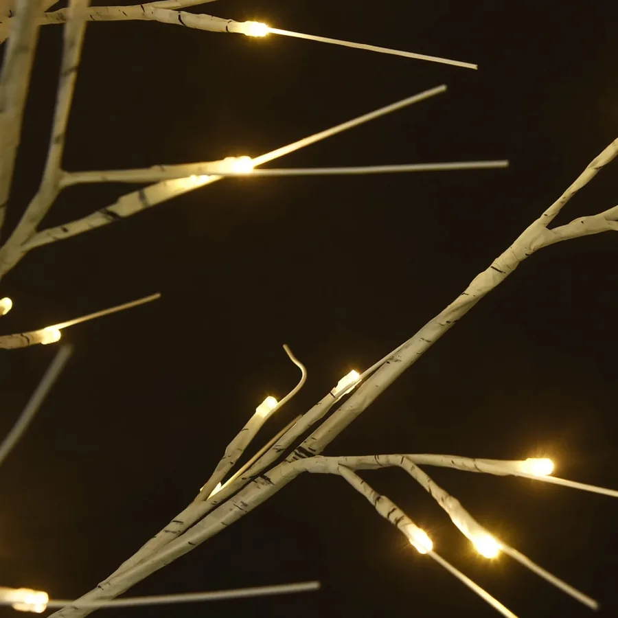 Sapin de Noël 200 LED blanc chaud Saule 2,2 m Int/Ext - 4