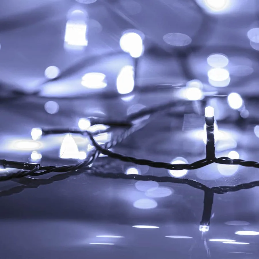 Guirlande LED avec 150 LED Blanc froid 15 m PVC - 4