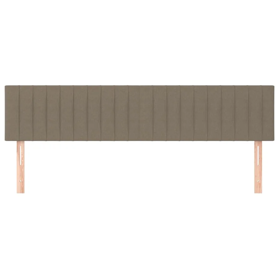 Têtes de lit Taupe 200x5x78/88 cm Tissu - 3