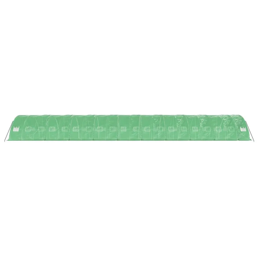 Serre avec cadre en acier vert 100 m² 20x5x2,3 m - 5