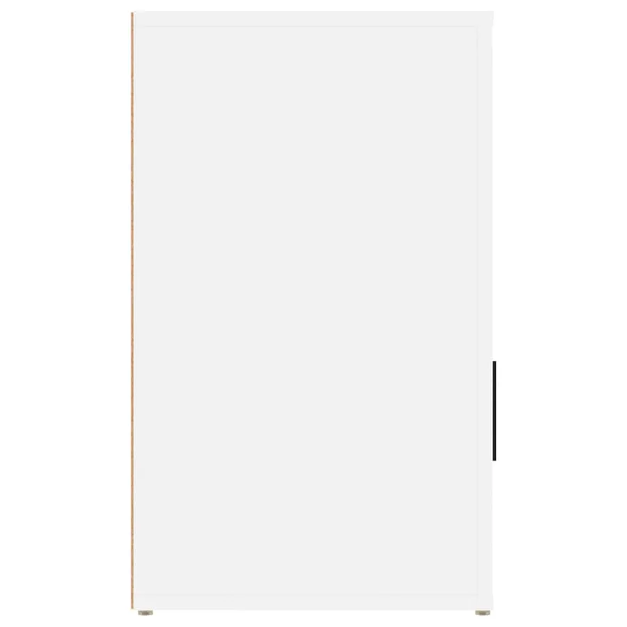 Table de chevet Blanc 50x36x60 cm Bois d'ingénierie - 8