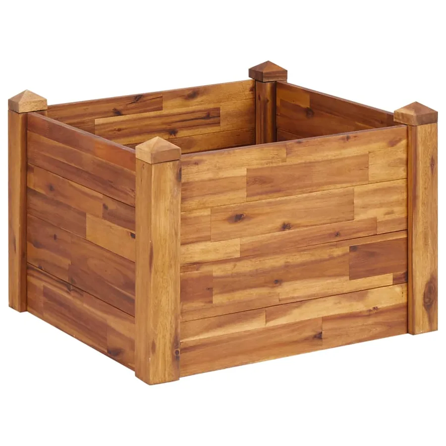 Lit surélevé de jardin 60x60x44 cm Bois massif d'acacia - 2