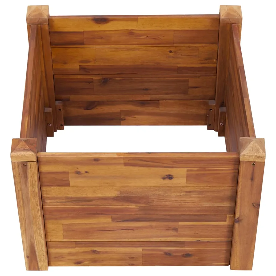 Lit surélevé de jardin 60x60x44 cm Bois massif d'acacia - 4