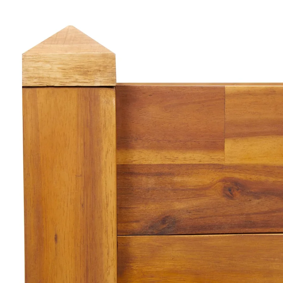 Lit surélevé de jardin 60x60x44 cm Bois massif d'acacia - 5