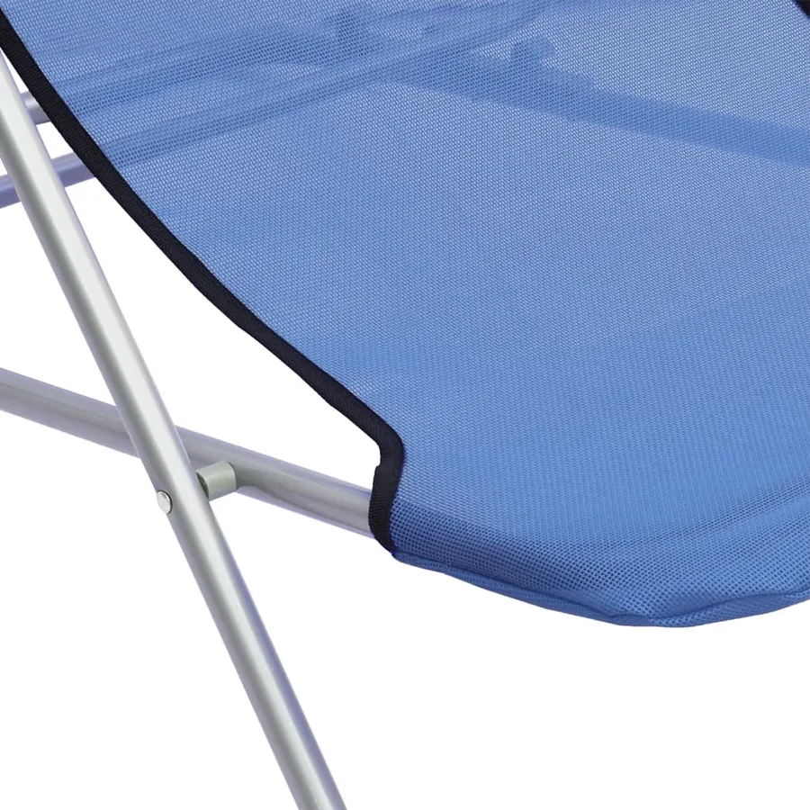Chaises plage pliantes lot de 2 textilène acier enduit poudre - 10