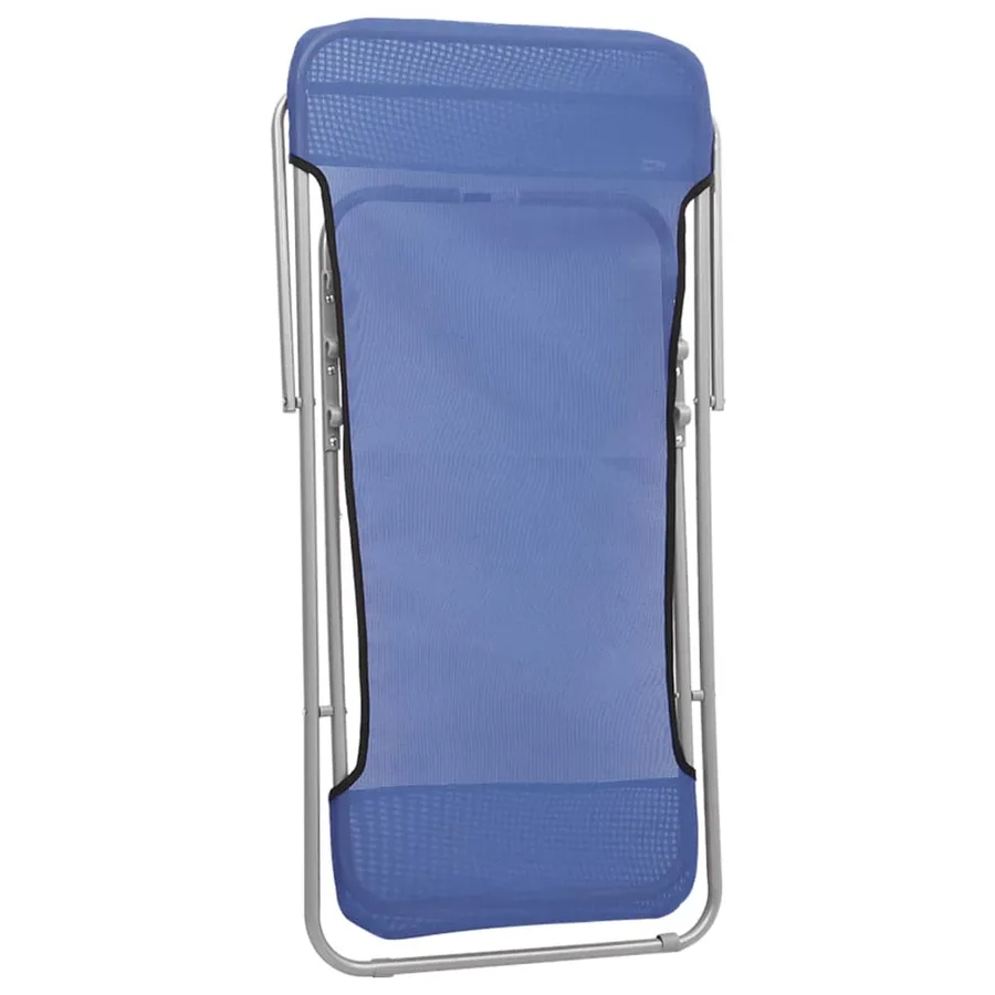 Chaises plage pliantes lot de 2 textilène acier enduit poudre - 8