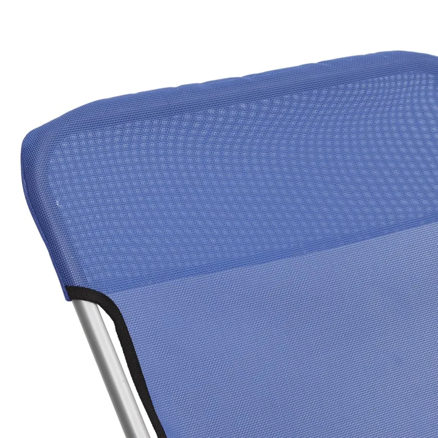 Chaises plage pliantes lot de 2 textilène acier enduit poudre - 9