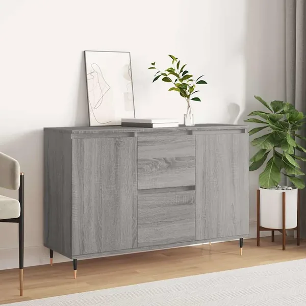Buffet sonoma gris 101,5x35x70 cm bois d'ingénierie