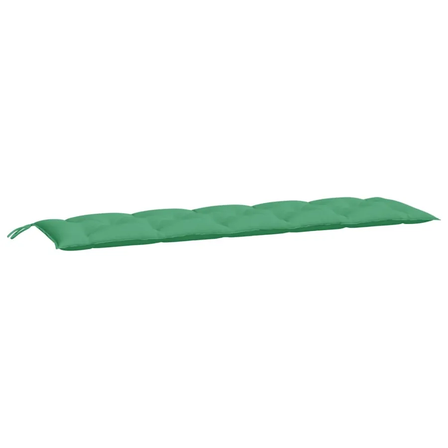 Coussins de banc jardin lot de 2 vert 180x50x7 cm tissu Oxford - 3