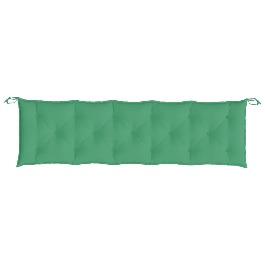 Coussins de banc jardin lot de 2 vert 180x50x7 cm tissu Oxford - 6