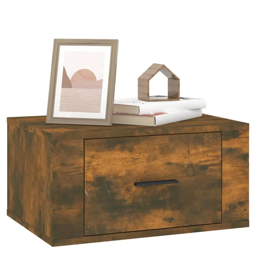Tables de chevet murales 2 pcs Chêne fumé 50x36x25 cm - 4