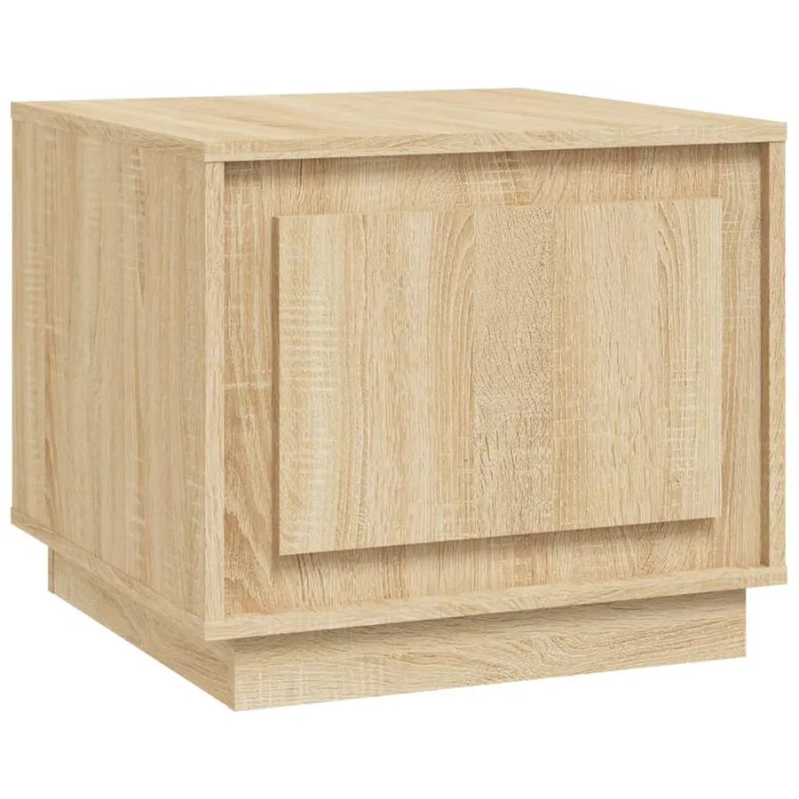 Table basse chêne sonoma 51x50x44 cm bois d'ingénierie - 2