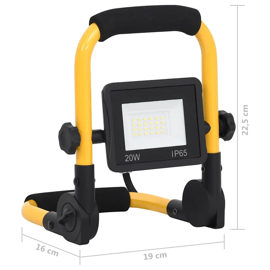Projecteur à LED avec poignée 20 W Blanc froid - 12