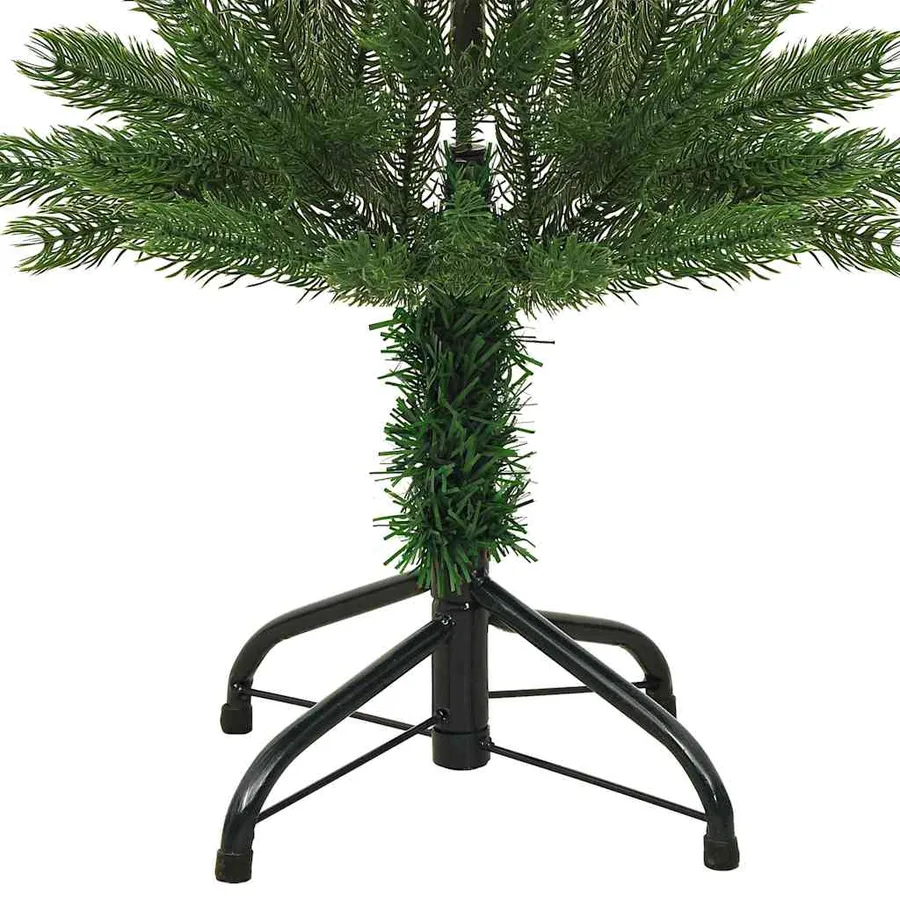 Sapin de Noël artificiel mince avec support 150 cm PE - 4