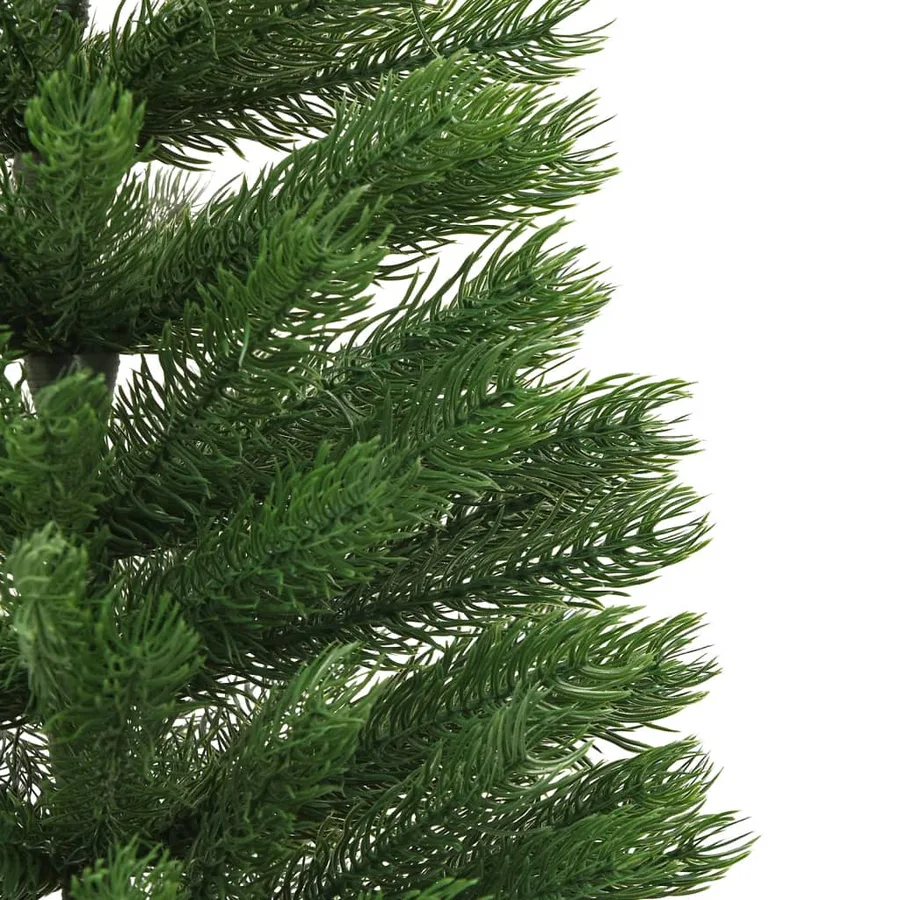 Sapin de Noël artificiel mince avec support 150 cm PE - 5