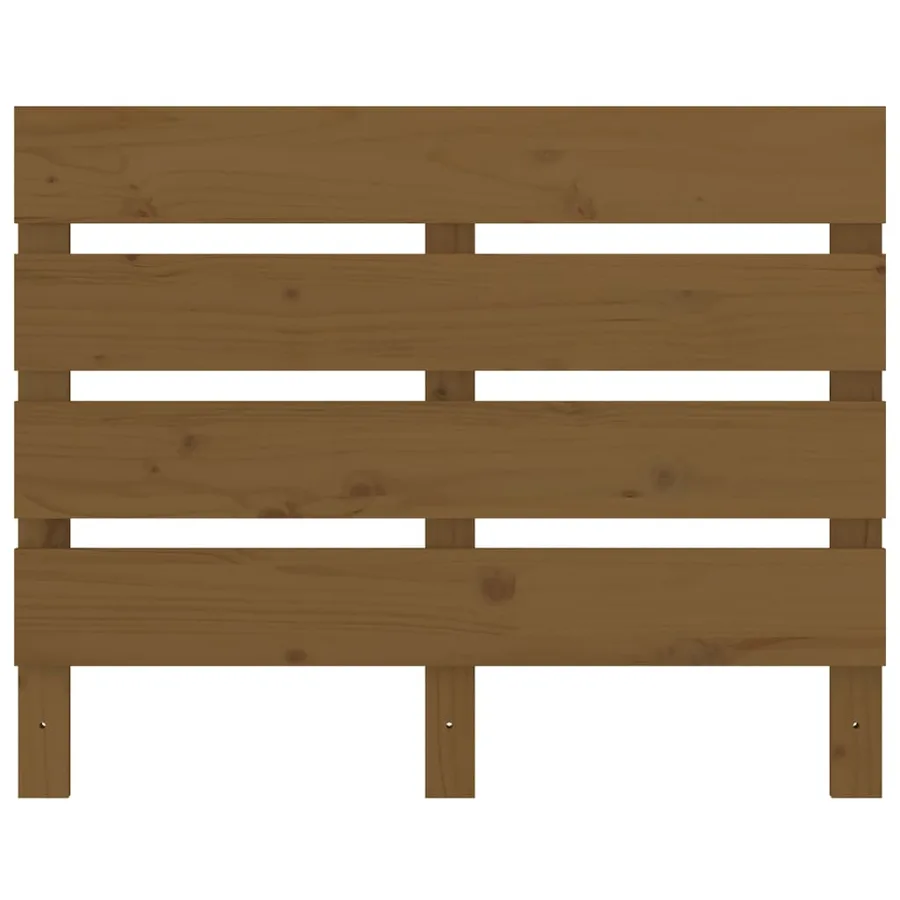 Tête de lit Marron miel 75x3x80 cm Bois massif de pin - 4
