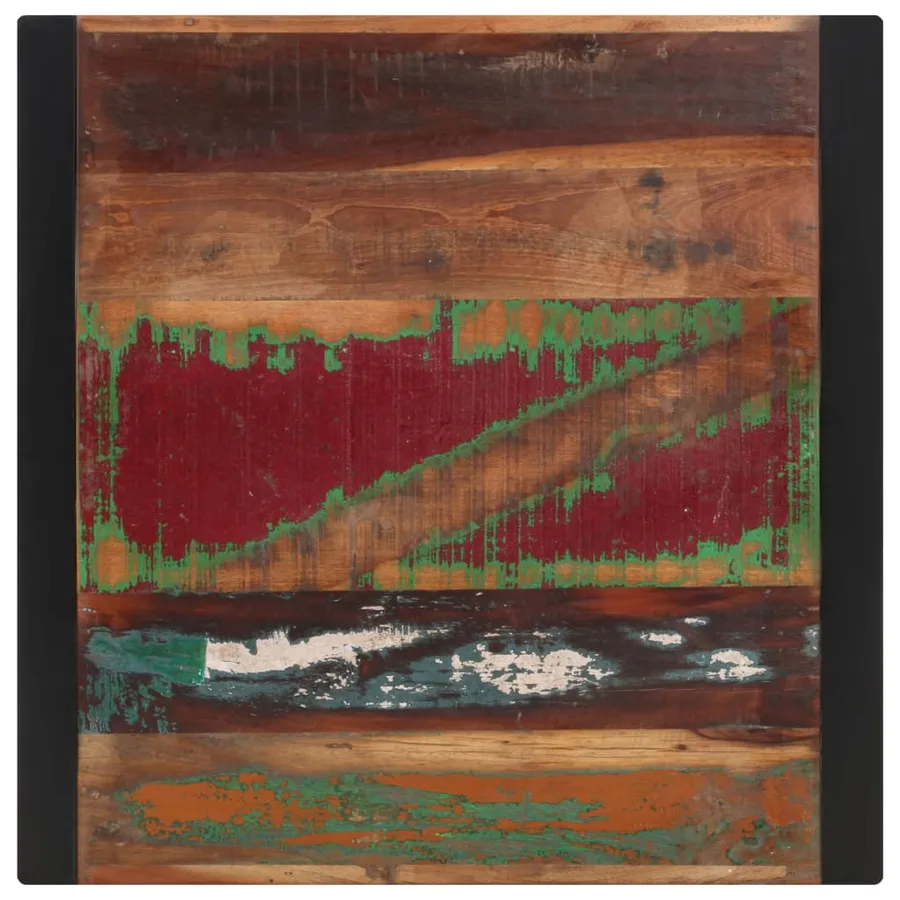 Table à manger 70x70x75 cm Bois de récupération massif - 4