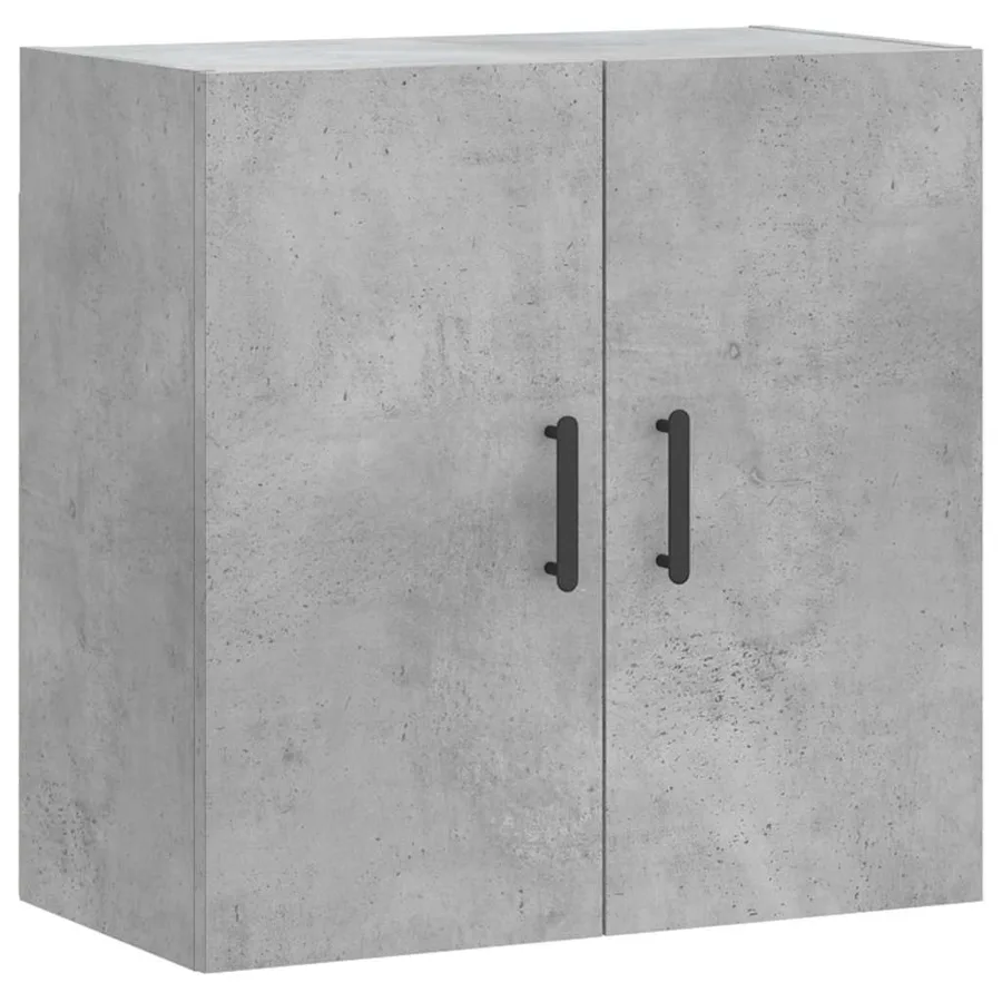 Armoire murale gris béton 60x31x60 cm bois d'ingénierie - 2