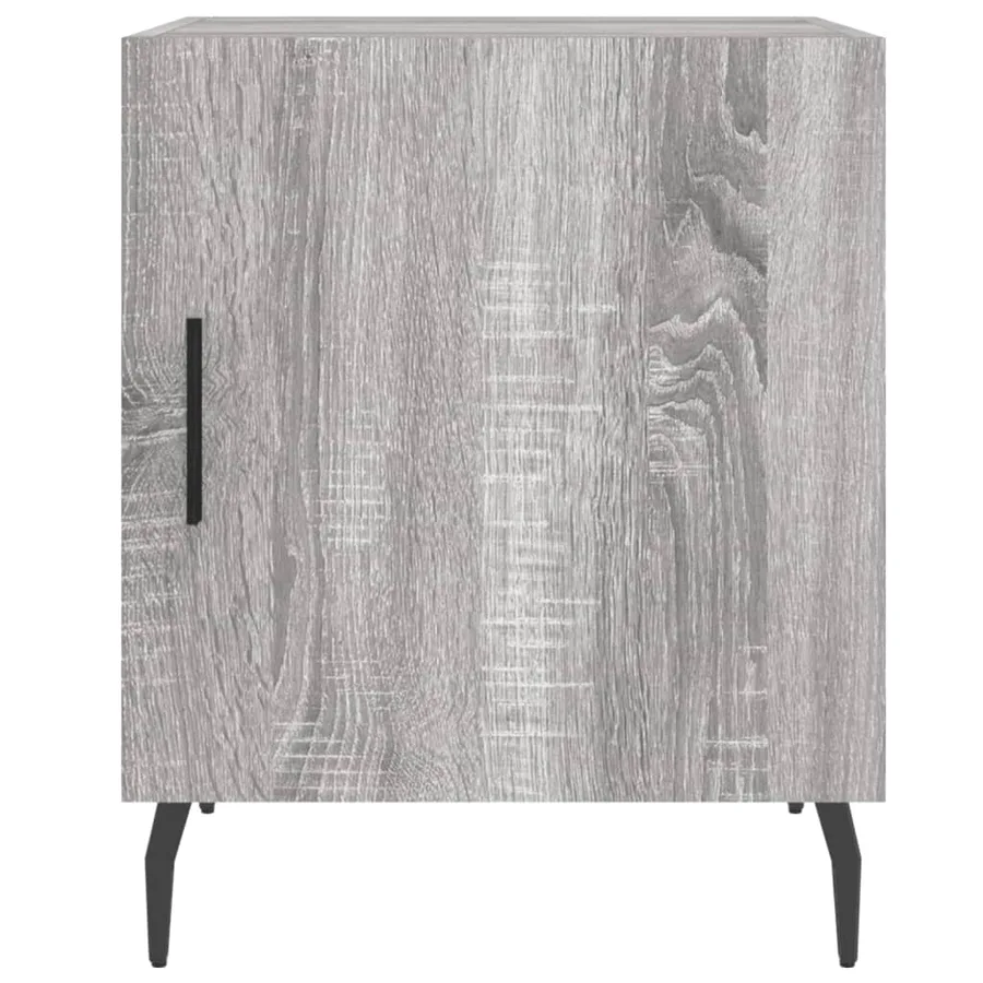Tables de chevet 2 pcs sonoma gris 40x40x50cm bois d'ingénierie - 7