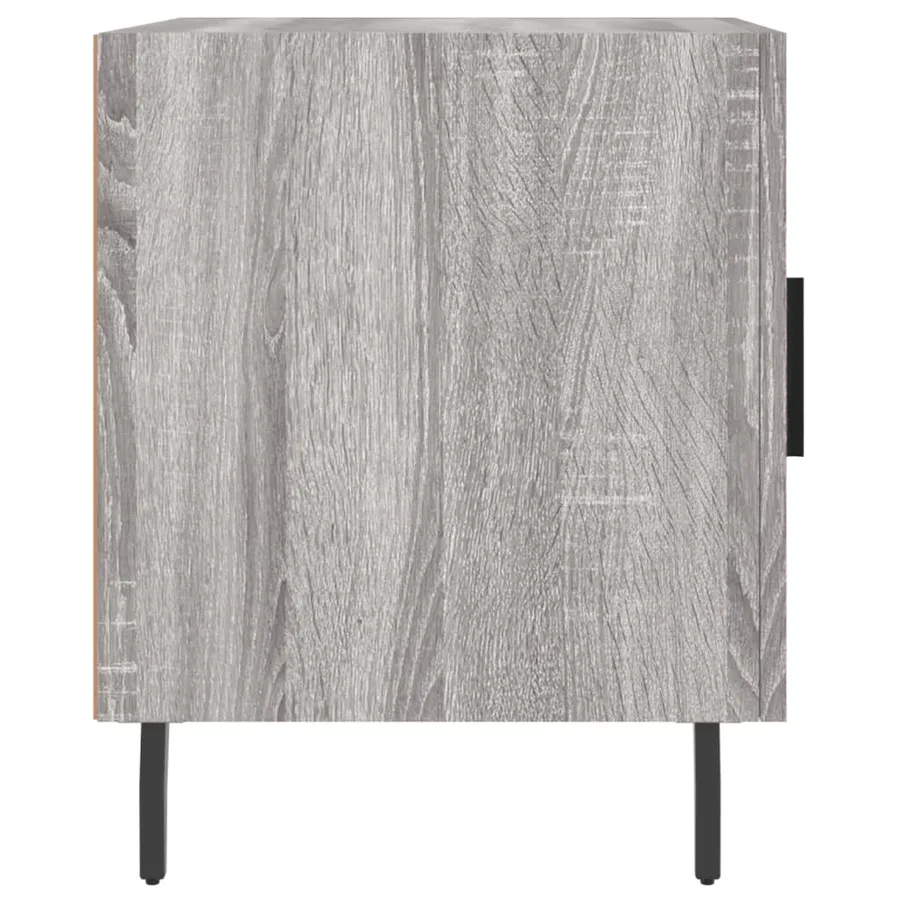 Tables de chevet 2 pcs sonoma gris 40x40x50cm bois d'ingénierie - 8