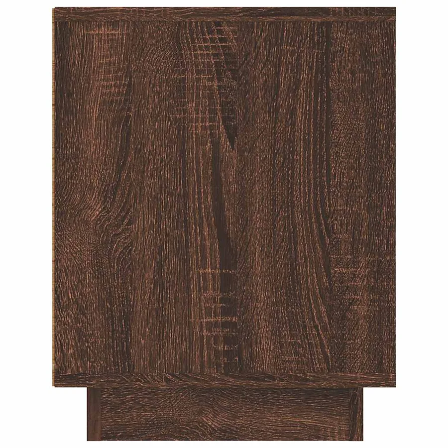 Meuble TV chêne marron 80x35x45 cm bois d'ingénierie - 8