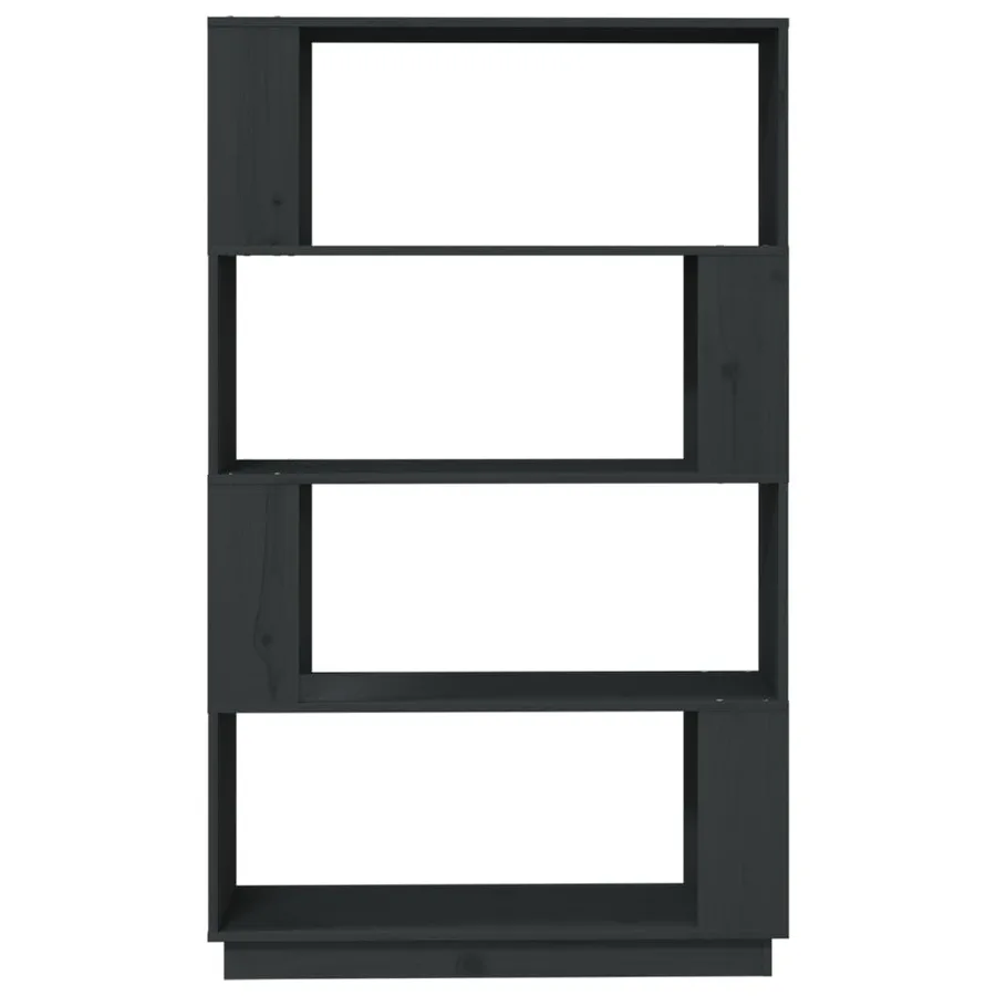 Bibliothèque/Séparateur de pièce Gris 80x25x132 cm Pin massif - 5