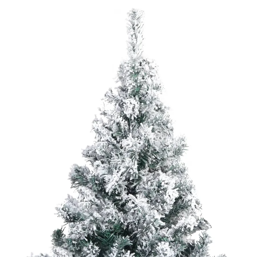 Sapin de Noël artificiel avec neige floquée vert 240 cm PVC - 3