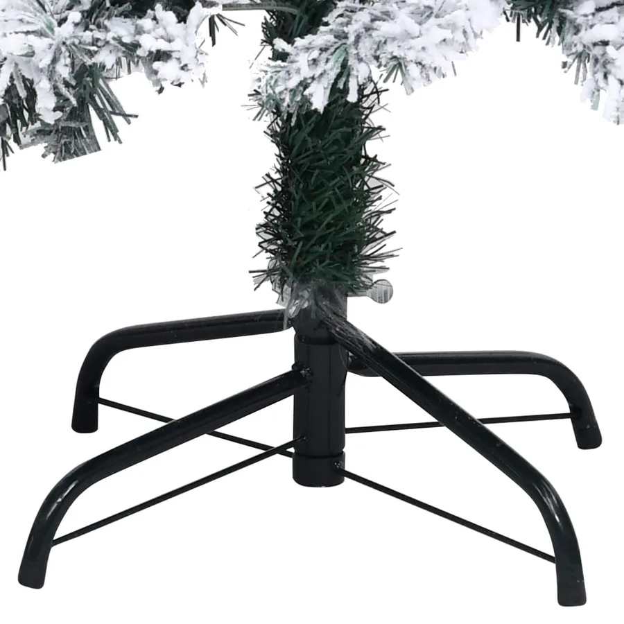 Sapin de Noël artificiel avec neige floquée vert 240 cm PVC - 5