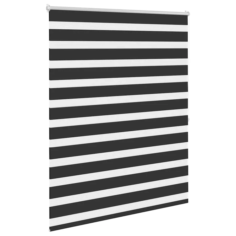 Store vénitien zébré 140,9 x 175 cm, largeur du tissu 136,7 cm, noir - 3