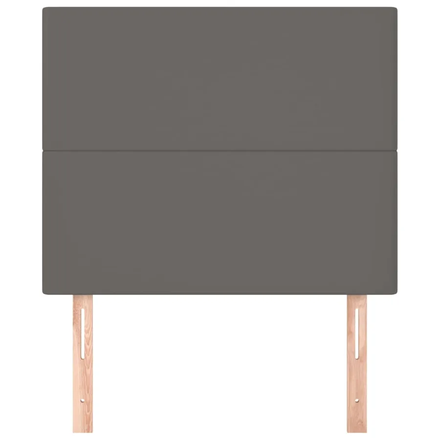 Tête de lit Gris 90x5x118/128 cm Similicuir - 3