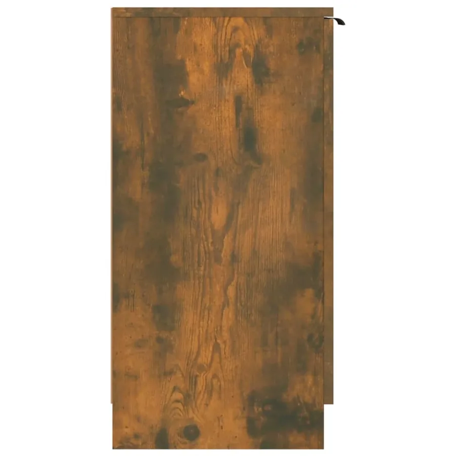 Meuble à chaussures Chêne fumé 59x35x70 cm Bois d'ingénierie - 4