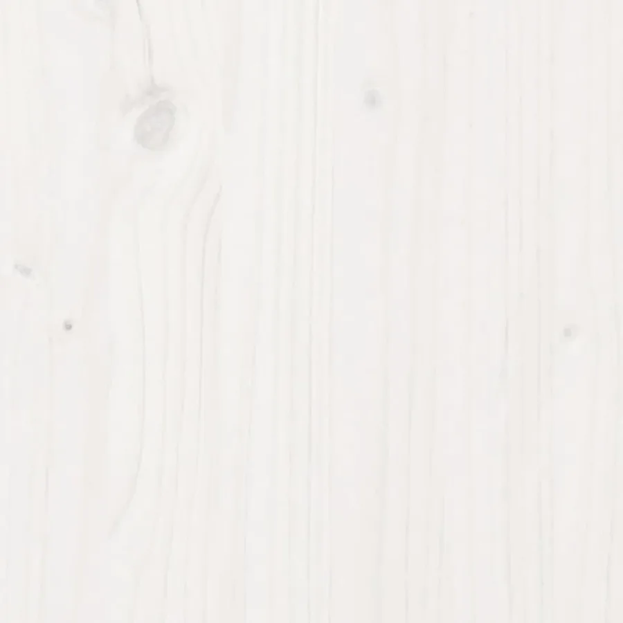Banc Blanc 110x41x76,5 cm Bois de pin massif - 11