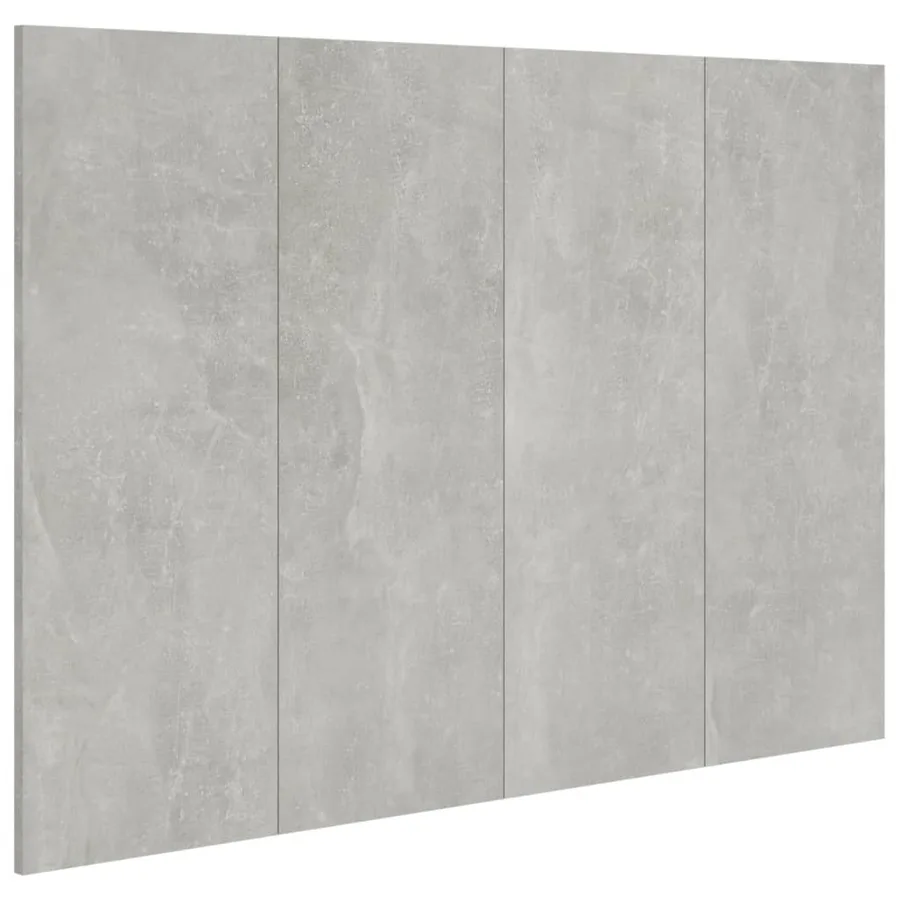 Tête de lit Gris béton 120x1,5x80 cm Bois d'ingénierie - 2