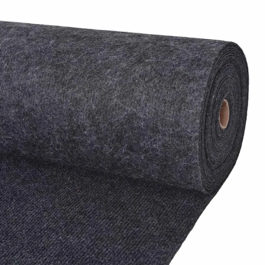 Tapis Anthracite 1,2 x 15 m Polyester