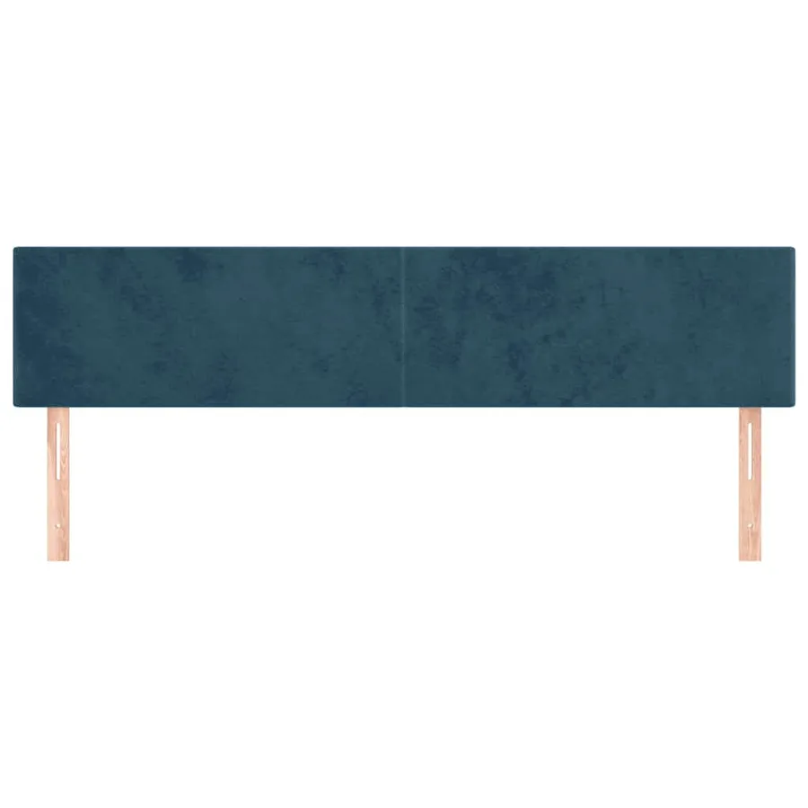 Têtes de lit Bleu foncé 160 x 5 x 78/88 cm Velours - 3