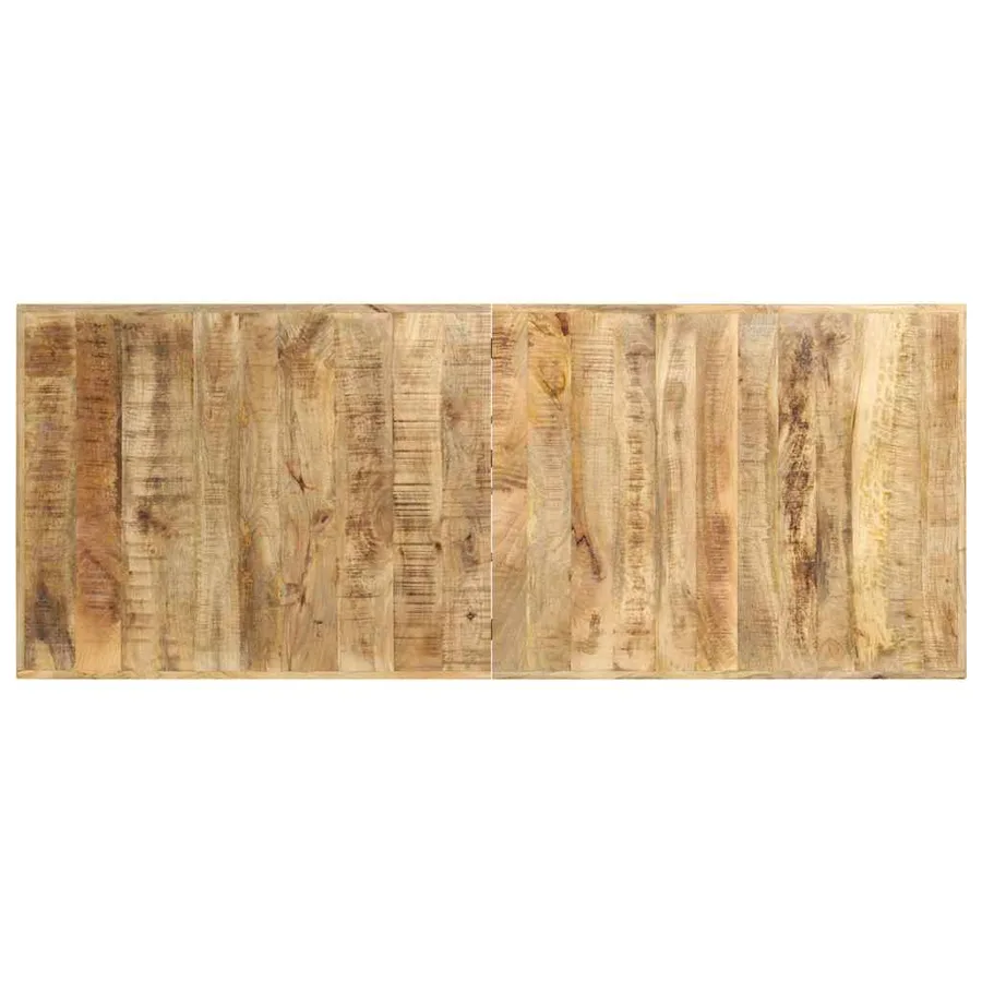 Table de bar 180x70x107 cm Bois de manguier brut - 4