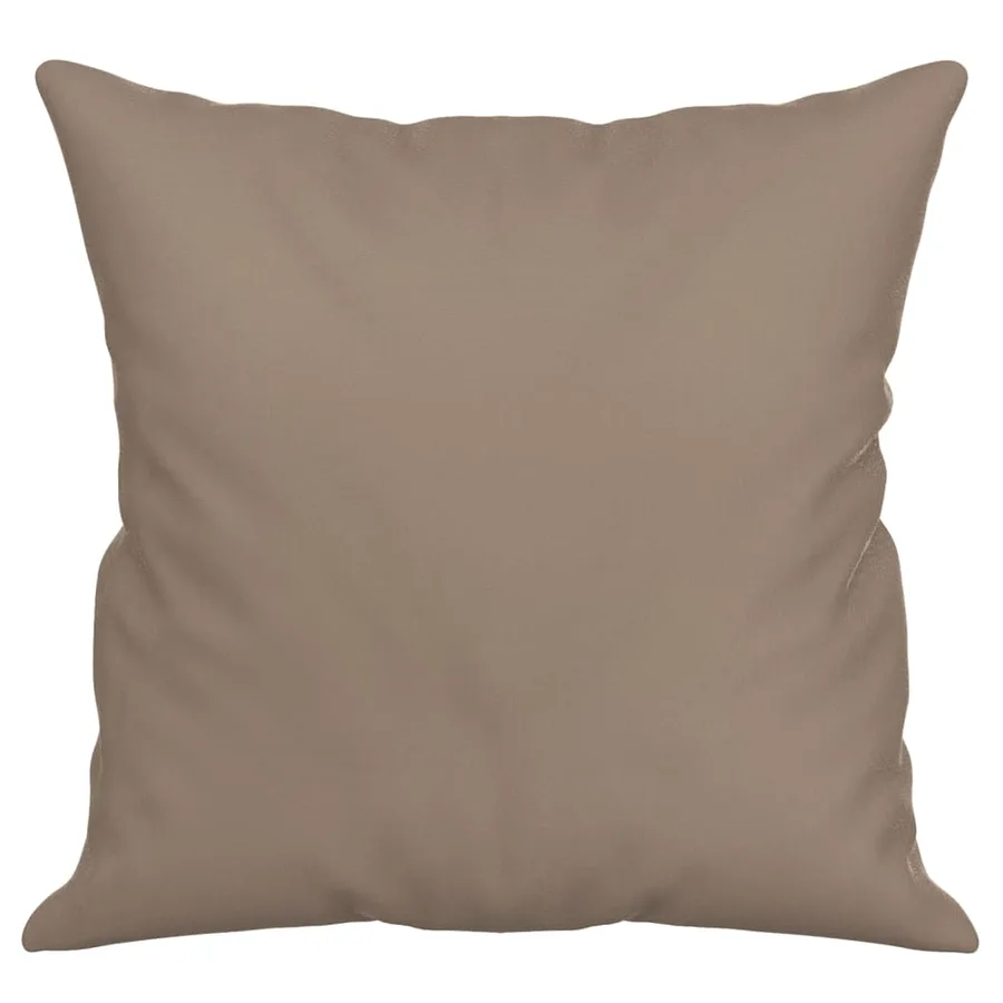 Coussins décoratifs lot de 2 Taupe 40x40 cm Tissu microfibre - 4