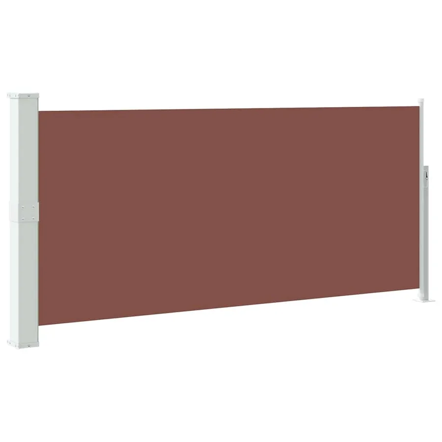 Auvent latéral rétractable 140 x 300 cm Marron - 2