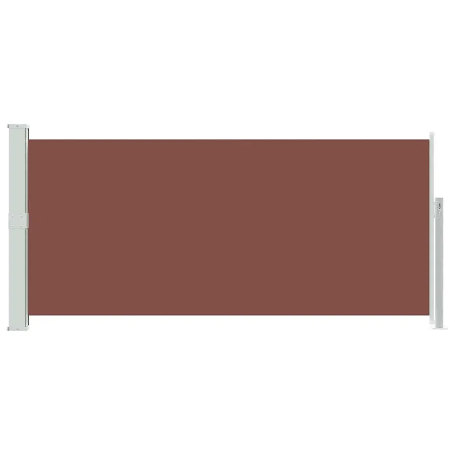Auvent latéral rétractable 140 x 300 cm Marron - 4