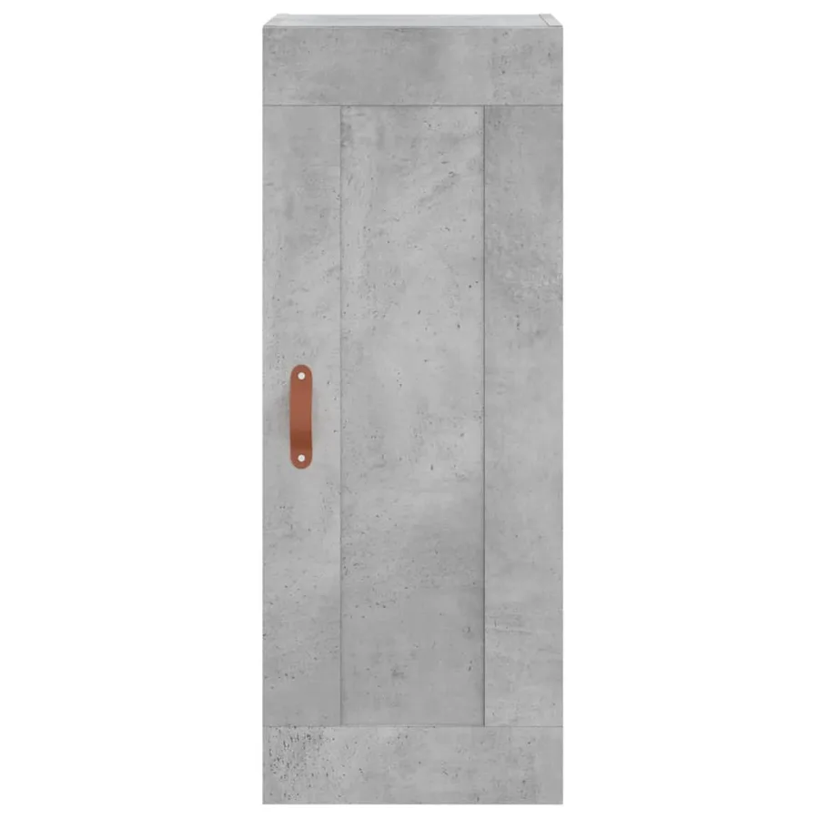 Buffet haut Gris béton 34,5x34x180 cm Bois d'ingénierie - 7